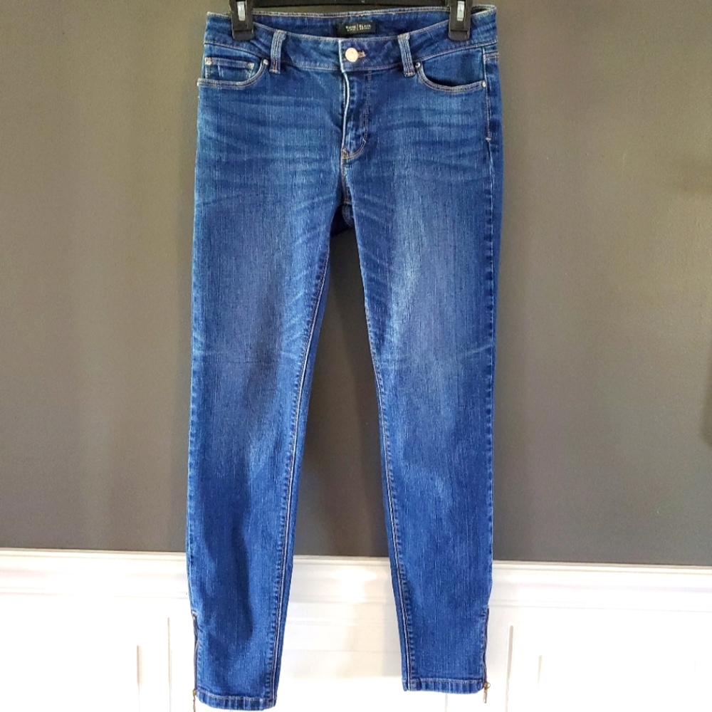 White House Black Market Women’s Skinny Jeans - Blue Denim